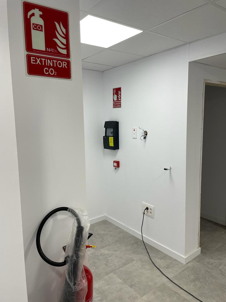 Extintor en instituto medac en Murcia